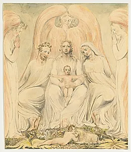 The Holy Family (Christ in the Lap of Truth) by William Blake (British, 1757–1827)