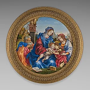 The Holy Family with Saint John the Baptist and Saint Margaret by Filippino Lippi (Italian, c. 1457–1504)