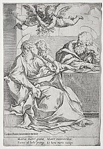 The Holy Family with Two Angels
