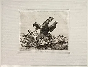 The Horrors of War:  A Carnivorous Vulture by Francisco de Goya (Spanish, 1746–1828)