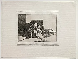 The Horrors of War:  They Do Not Arrive In Time by Francisco de Goya (Spanish, 1746–1828)
