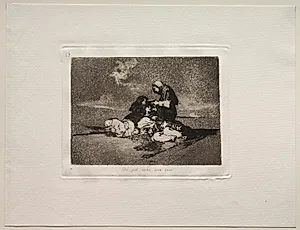 The Horrors of War:  What is the Use of a Cup? by Francisco de Goya (Spanish, 1746–1828)