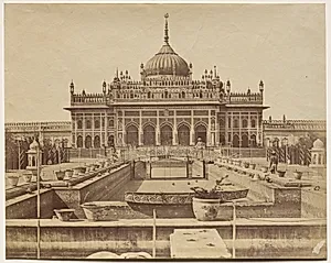 The Hoseinabad Emambara and the Tomb of Mahomed Ally Khan by Felice A. Beato (British, 1830–1906)