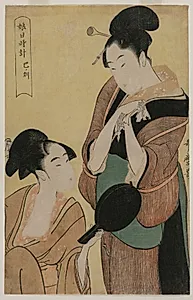 The Hour of the Snake (from the series A Clock for Young Women) by Kitagawa Utamaro (Japanese, c. 1754–1806)