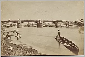 The Iron Bridge by Felice A. Beato (British, 1830–1906)