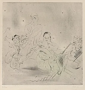 The Judgment of Solomon by Jules Pascin (French, 1885–1930)