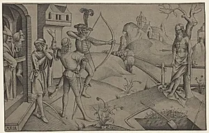 The King's Sons Shooting at their Dead Father's Body