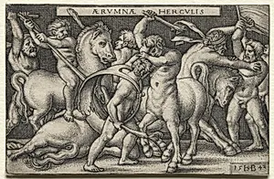The Labors of Hercules by Hans Sebald Beham (German, 1500–1550)