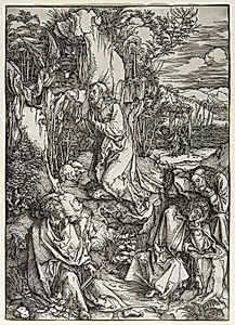 The Large Passion: Christ on the Mount of Olives by Albrecht Dürer (German, 1471–1528)