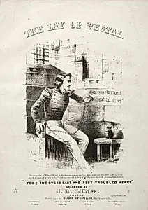 The Lay of Pestal - Sheet Music Cover by Winslow Homer (American, 1836–1910)
