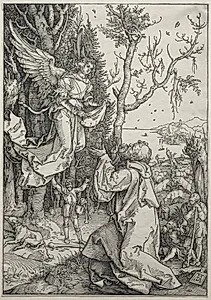 The Life of the Virgin: Joachim and the Angel by Albrecht Dürer (German, 1471–1528)