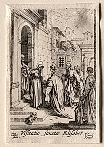 The Life of the Virgin:  The Visitation by Jacques Callot (French, 1592–1635)