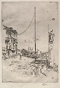 The Little Mast by James McNeill Whistler (American, 1834–1903)