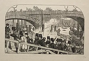 The Living Stream at London Bridge - Under the Bridge by George Louis Palmella Busson Du Maurier (British, 1834–1896)
