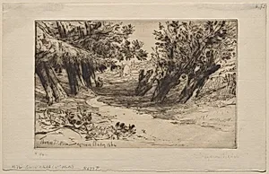 The Lovers' Walk (The Second Plate) by Francis Seymour Haden (British, 1818–1910)