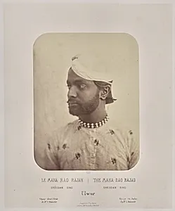 The Maha Rao Rajad, Sheodan Sing, Ulwur by Louis-Théophile Marie Rousselet (French, 1845–1929)