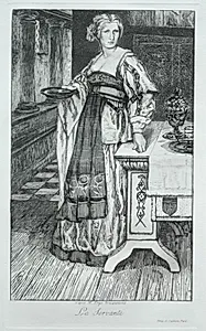 The Maidservant, after H. Leys by Félix Bracquemond (French, 1833–1914)