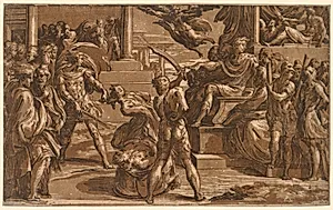 The Martyrdom of St. Peter and St. Paul by Antonio da Trento (Italian, c. 1508–c. 1550)