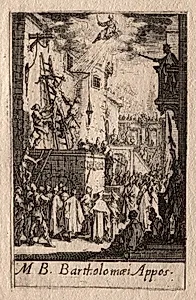 The Martyrdom of the Apostles:  St. Bartholomew by Jacques Callot (French, 1592–1635)