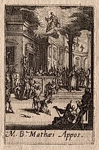 The Martyrdom of the Apostles:  St. Matthew by Jacques Callot (French, 1592–1635)