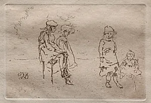 The Menpes Children by James McNeill Whistler (American, 1834–1903)