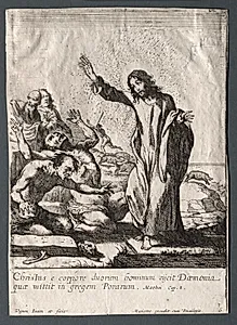 The Miracles of Jesus Christ:  Christ Delivering the Possessed by Claude Vignon (French, 1593–1670)
