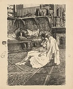 The Model Session (La Séance de modèle) by Alexandre Lunois (French, 1863–1916)