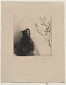 The Monk Praying - St. Francis by Francis Seymour Haden (British, 1818–1910)