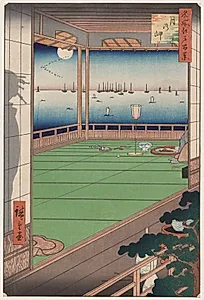 The Moon-Viewing Promontory, from the series One Hundred Views of Famous Places in Edo by Utagawa Hiroshige (Japanese, 1797–1858)