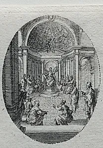 The Mysteries of the Passion:  Christ Disputing with the Doctors by Jacques Callot (French, 1592–1635)