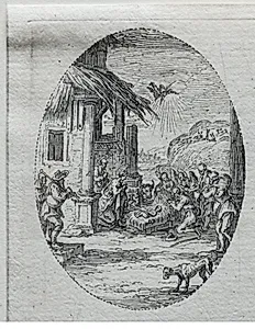 The Mysteries of the Passion:  The Adoration of the Shepherds by Jacques Callot (French, 1592–1635)