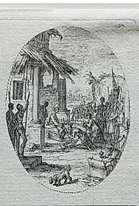 The Mysteries of the Passion:  The Adoration of the Kings by Jacques Callot (French, 1592–1635)