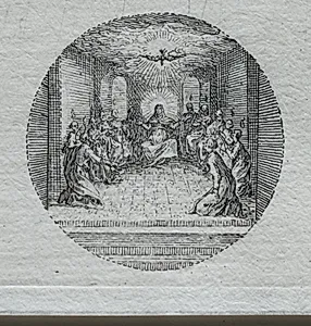 The Mysteries of the Passion:  The Descent of the Holy Spirit by Jacques Callot (French, 1592–1635)