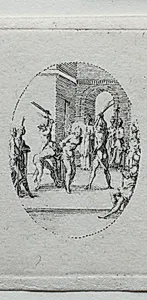 The Mysteries of the Passion:  The Flagellation by Jacques Callot (French, 1592–1635)