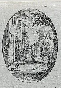 The Mysteries of the Passion:  The Visitation by Jacques Callot (French, 1592–1635)