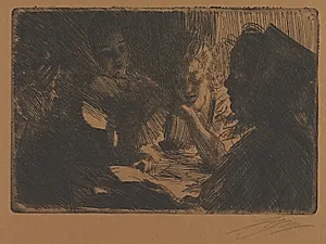 The New Ballad by Anders Zorn (Swedish, 1860–1920)
