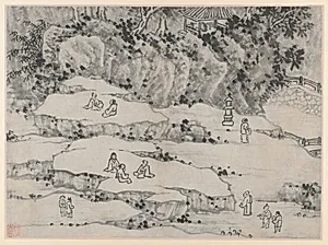 The Nodding Stone Terrace, Tiger Hill, and the Thousand-Man Seat, from Twelve Views of Tiger Hill, Suzhou