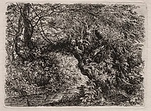 The Old Willow at a Brook by Georg von Dillis (German, 1759–1841)