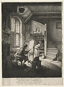 The Painter's Studio by Adriaen van Ostade (Dutch, 1610–1684)