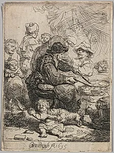 The Pancake Woman by Rembrandt van Rijn (Dutch, 1606–1669)