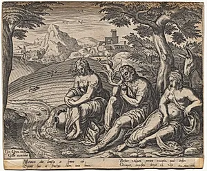 The Parable of the Sower and the Seed: The Seed Falling by the Way Side (after Gerard Van Groeningen, active Antwerp 1563-1573) by Gerard van Groeningen (Flemish)