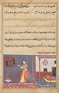 The Parrot Addresses Khujasta at the Beginning of the Twenty-fifth Night, from a Tuti-nama (Tales of a Parrot) by Unknown Artist