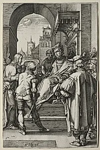 The Passion: Christ before Pilate by Hendrick Goltzius (Dutch, 1558–1617)