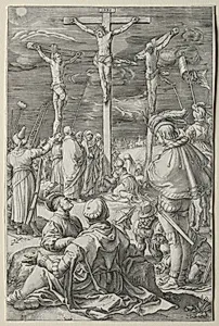 The Passion: Christ of the Cross between the Two Thieves by Hendrick Goltzius (Dutch, 1558–1617)