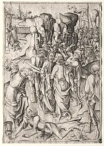 The Passion:  Christ Taken Captive by Israhel van Meckenem (German, c. 1440–1503)