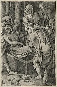 The Passion: The Burial of Christ by Lucas van Leyden (Dutch, 1494–1533)