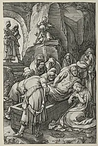 The Passion: The Entombment by Hendrick Goltzius (Dutch, 1558–1617)