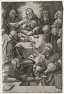 The Passion: The Last Supper by Lucas van Leyden (Dutch, 1494–1533)