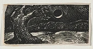 The Pastorals of Virgil, Eclogue I:  The Blasted Tree by William Blake (British, 1757–1827)