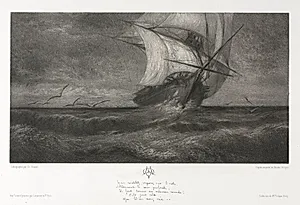The Phantom Ship, or On the Waves by Theophile Narcisse Chauvel (French, 1831–1909)